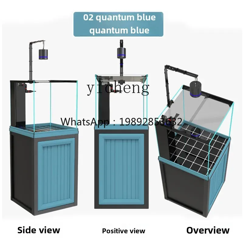 Planted Aquarium For Goldfish - B1型四角水槽底面フィルター超白ガラス水草生態金魚水槽小型中型家庭用水槽