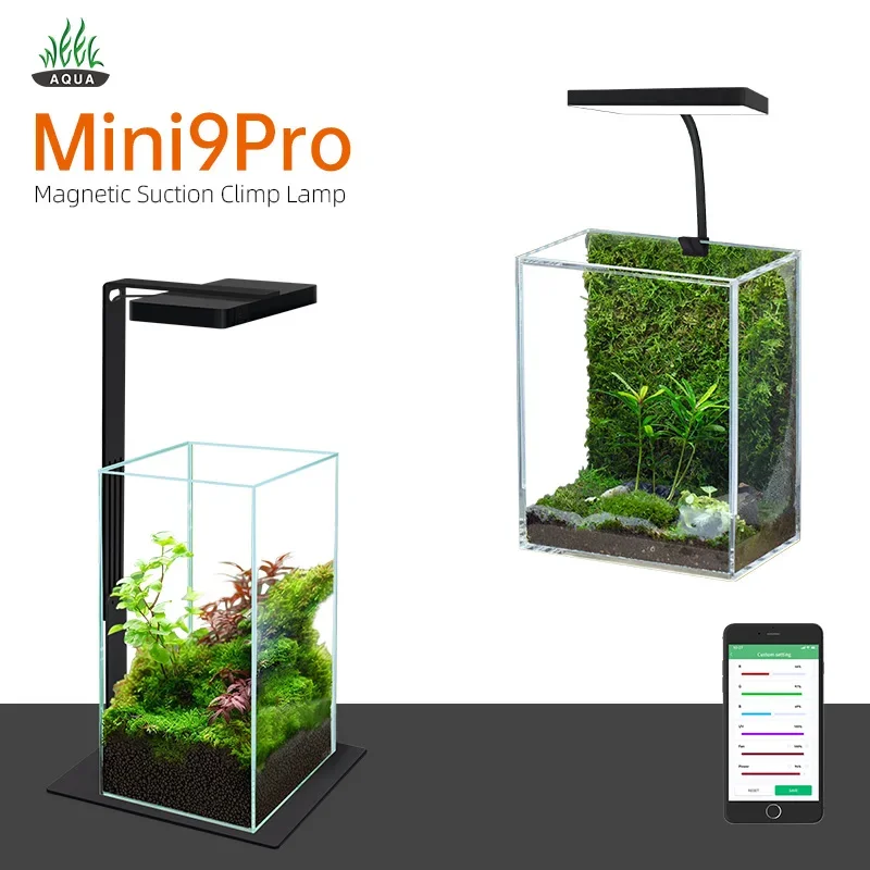 Aquarium Plant Ornament - WEEK AQUA Mag Pro USBナノ水槽ライト 水草育成用