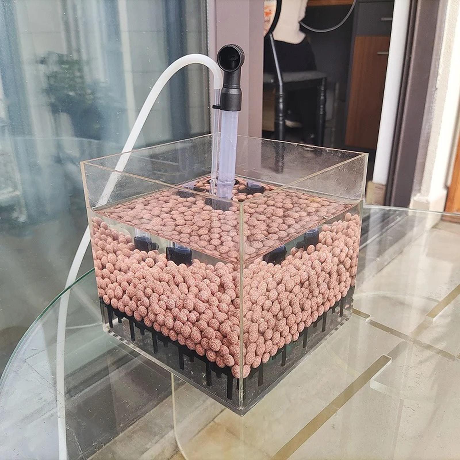 Planted Aquarium Undergravel Filter - 水槽フィルターボックス 正方形 透明アクリル製 アンダーグラベルフィルター 外部ろ過 魚タンク