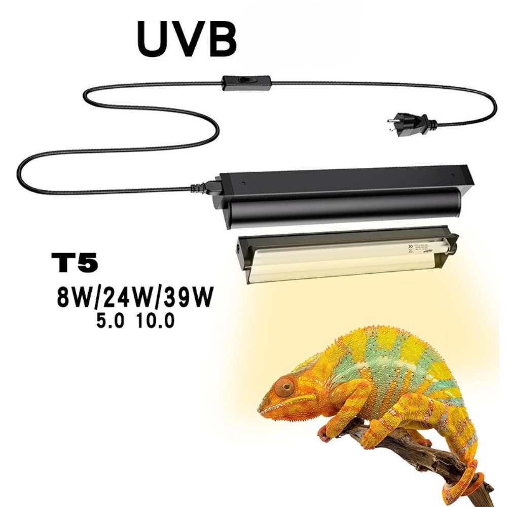 Led Planted Tank Light - 水草と爬虫類用テラリウムLED照明 24W UVA UVBランプ T5チューブ 水草テラリウムライト