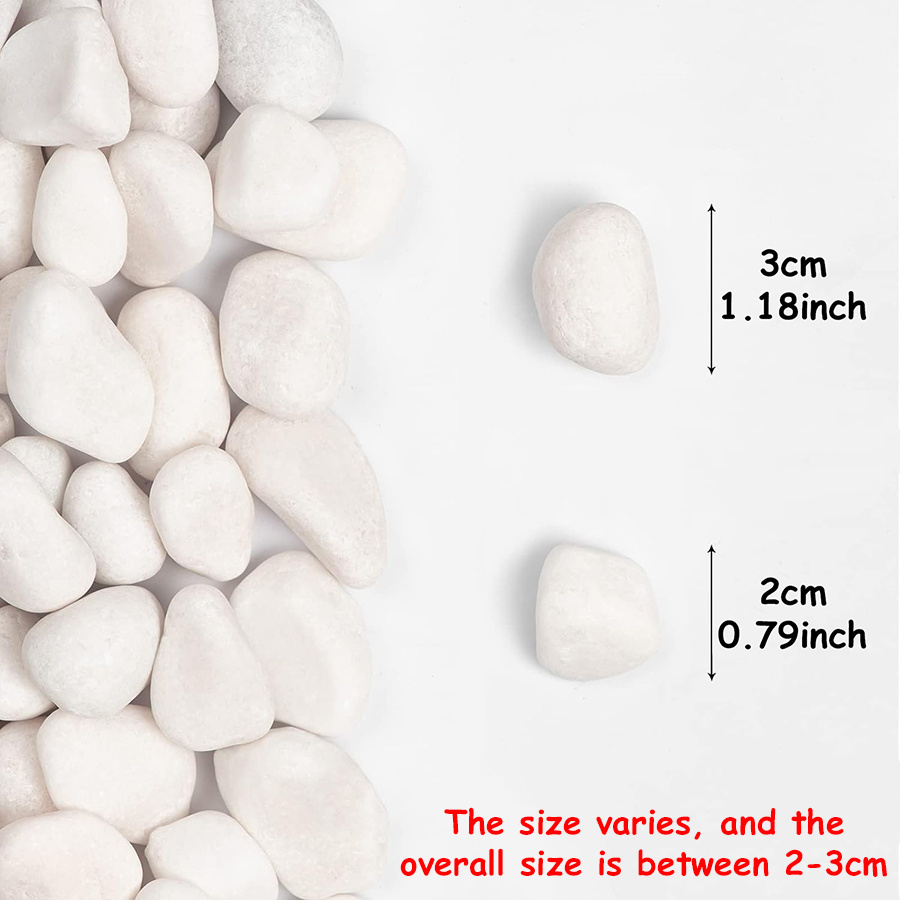 400g 白色磨き天然川石 2-3cm - 植木鉢、水槽、庭 - Aquarium Sand White のレビューと価格