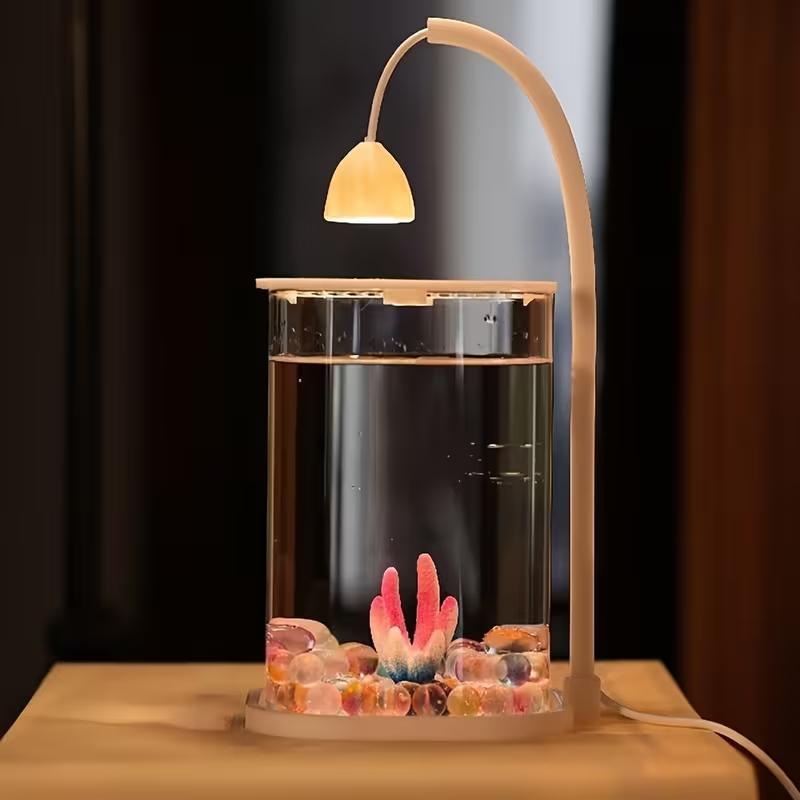 360 °   パノラマクリアデスクトップ水槽 ミニアクアリ - Planted Aquarium For Goldfish のレビューと価格