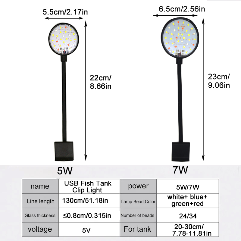 USB水槽LEDランプ水槽ライト装飾水生植物複数モード調光可 - Aquarium Plant Ornament のレビューと価格