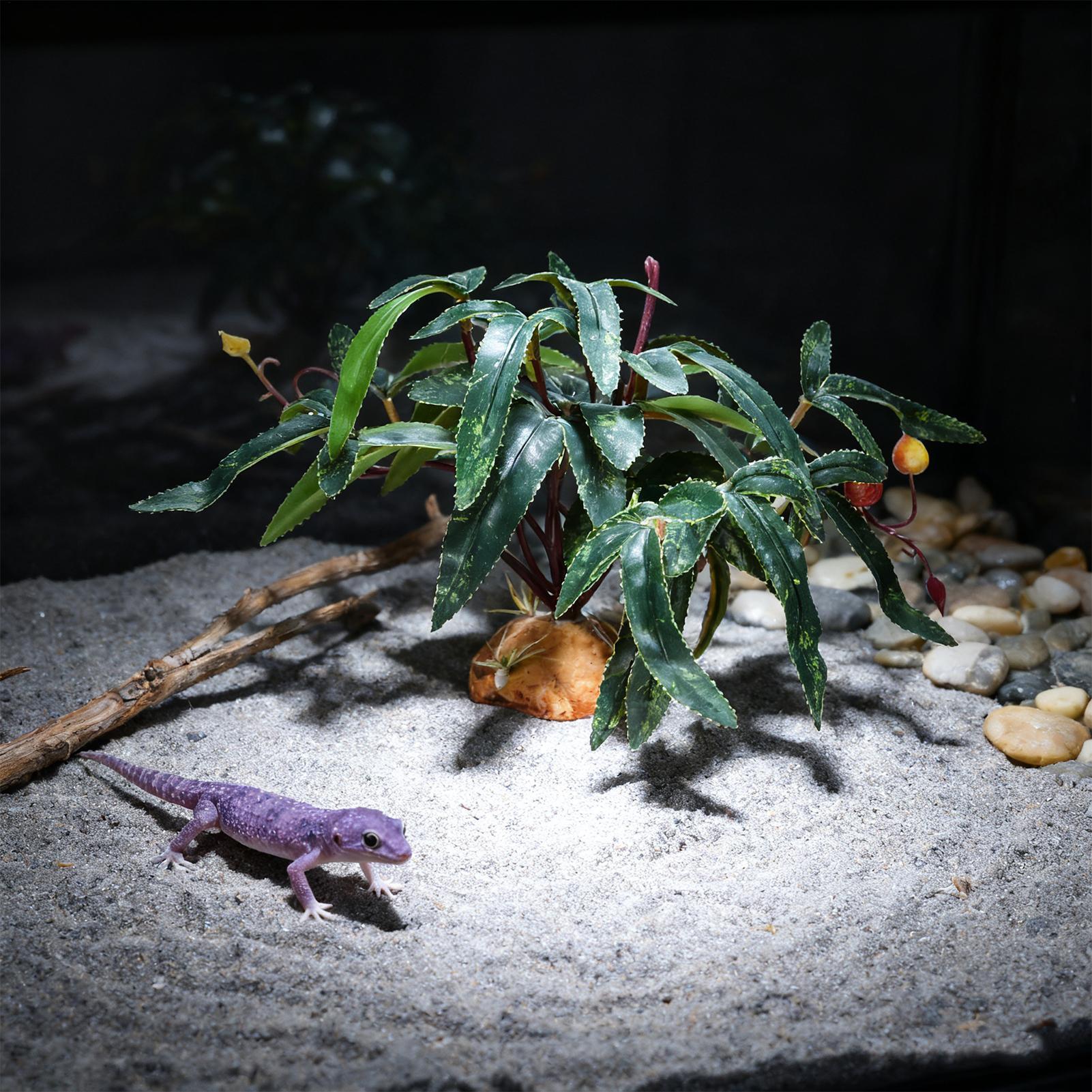 偽の爬虫類植物、蛇の飼育場の装飾品、リアルな水槽の装飾、ヤモ - Aquarium Plant Ornament のレビューと価格