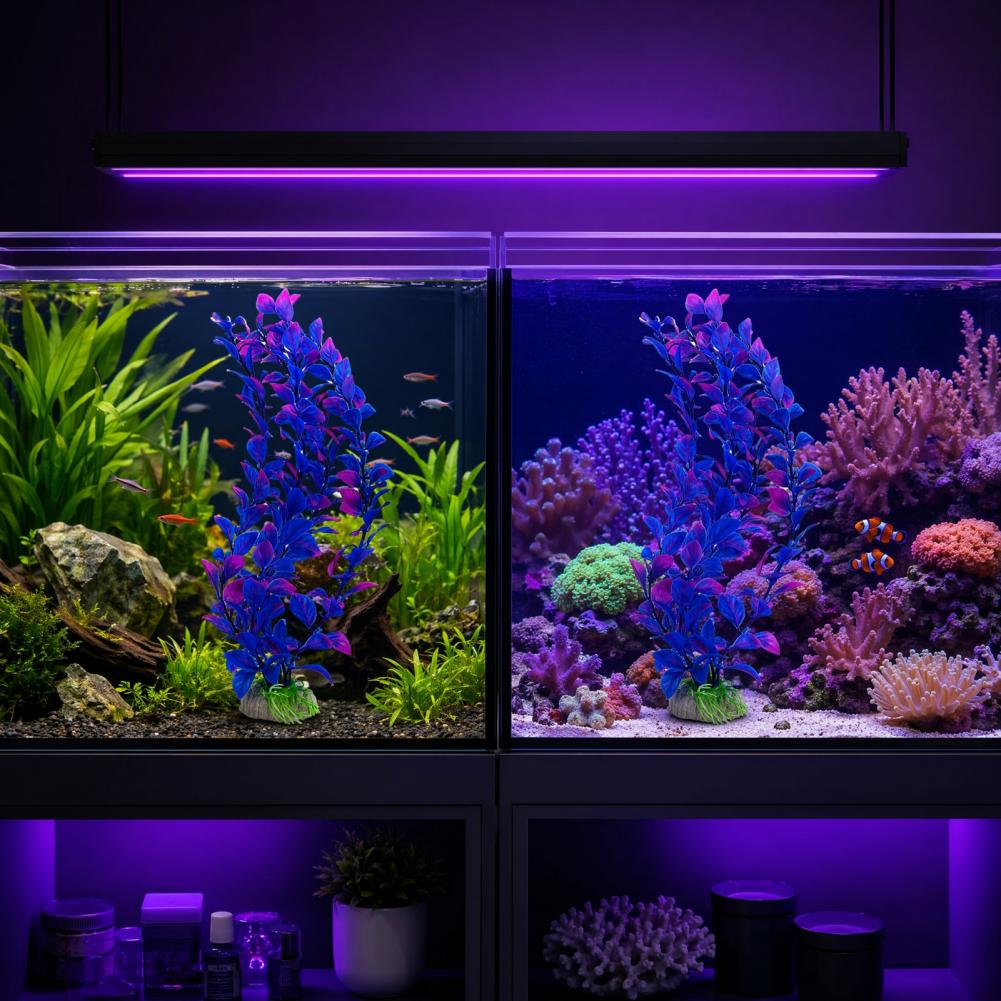 人工水草 重みのある砂利ベース 水槽装飾 人工水槽植物飾り  - Planted Aquarium For Goldfish のレビューと価格