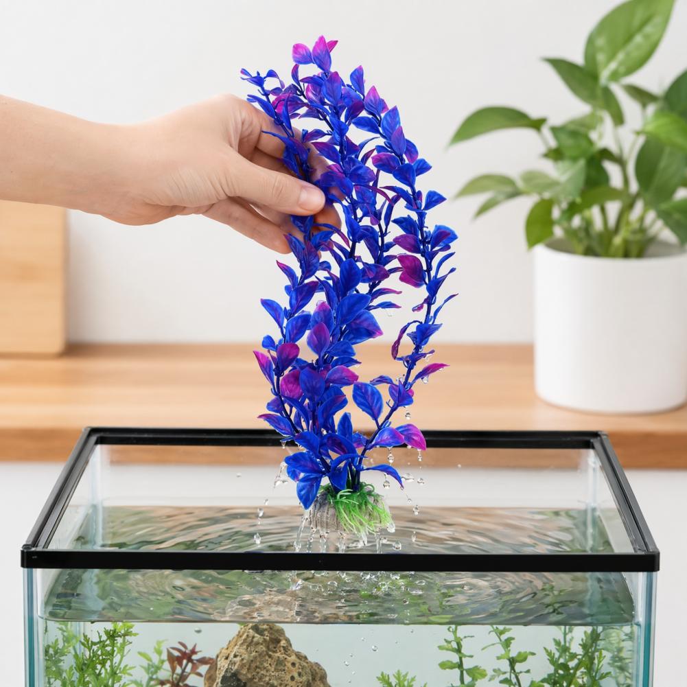 人工水草 重みのある砂利ベース 水槽装飾 人工水槽植物飾り  - Planted Aquarium For Goldfish のレビューと価格