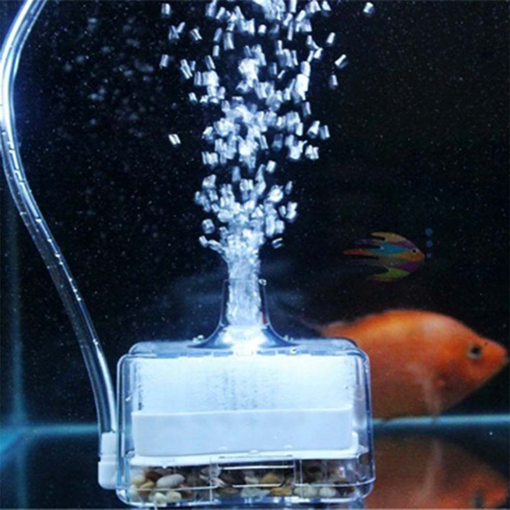 水槽ミニフィルター ホワイトプラスチック 8x8x5.5cm - Aquarium Sand White のレビューと価格