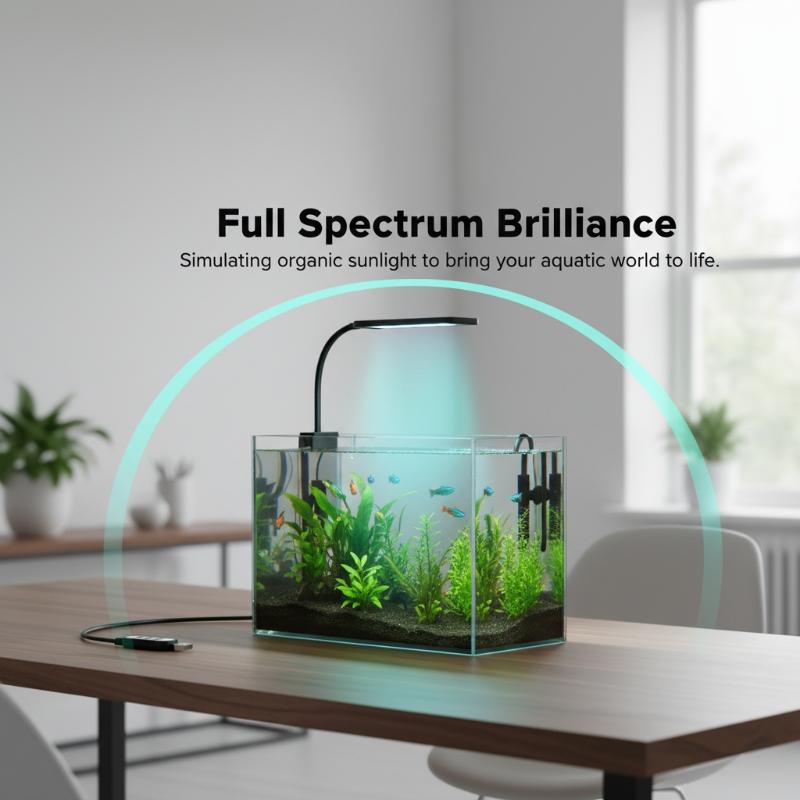 USB水槽クリップライトフレキシブルネックフルスペクトルLE - Aquarium Plant のレビューと価格