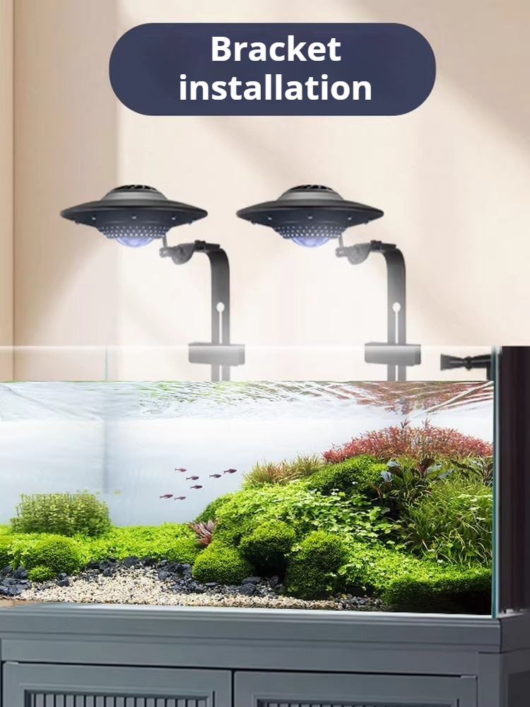 UFO型水槽ライト、水生植物・藻類の成長促進用フルスペクトル - Planted Aquarium For Goldfish のレビューと価格