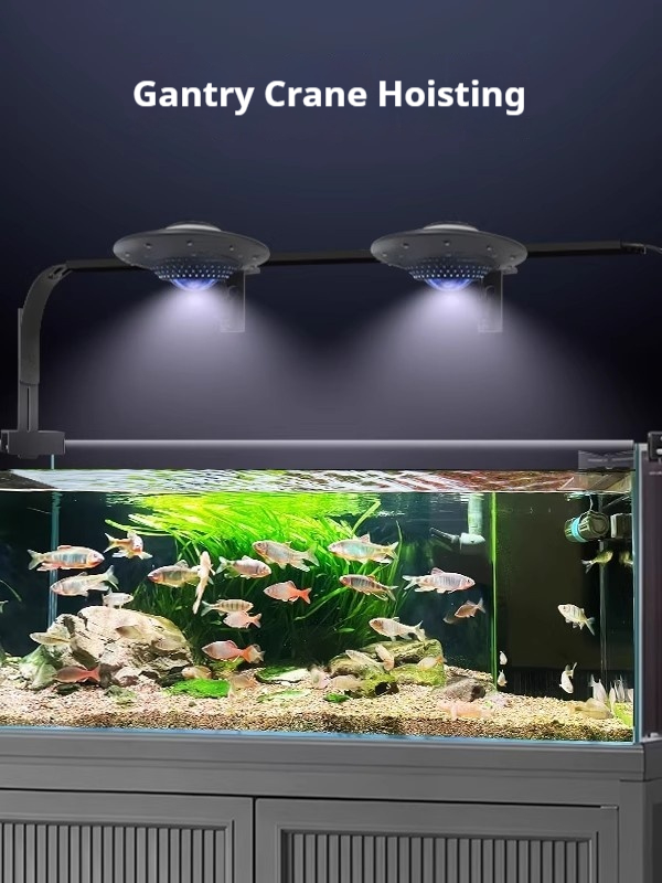 UFO型水槽ライト、水生植物・藻類の成長促進用フルスペクトル - Planted Aquarium For Goldfish のレビューと価格