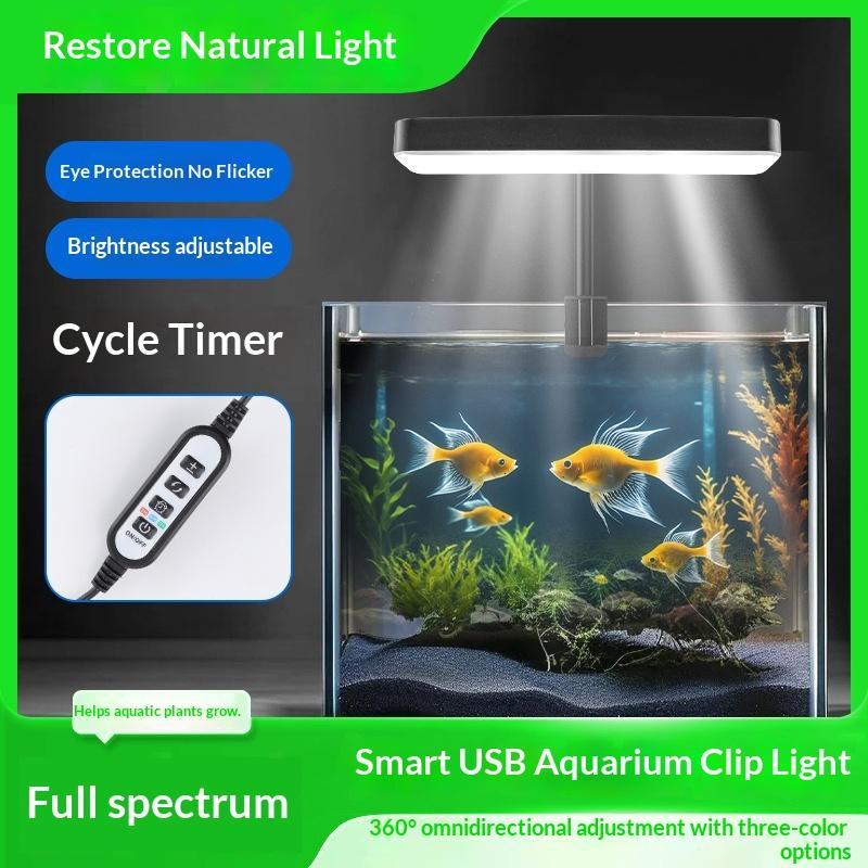 【HG】LED防水水槽ライト 360度調整可能角度 タイマー - Aquarium Plant のレビューと価格