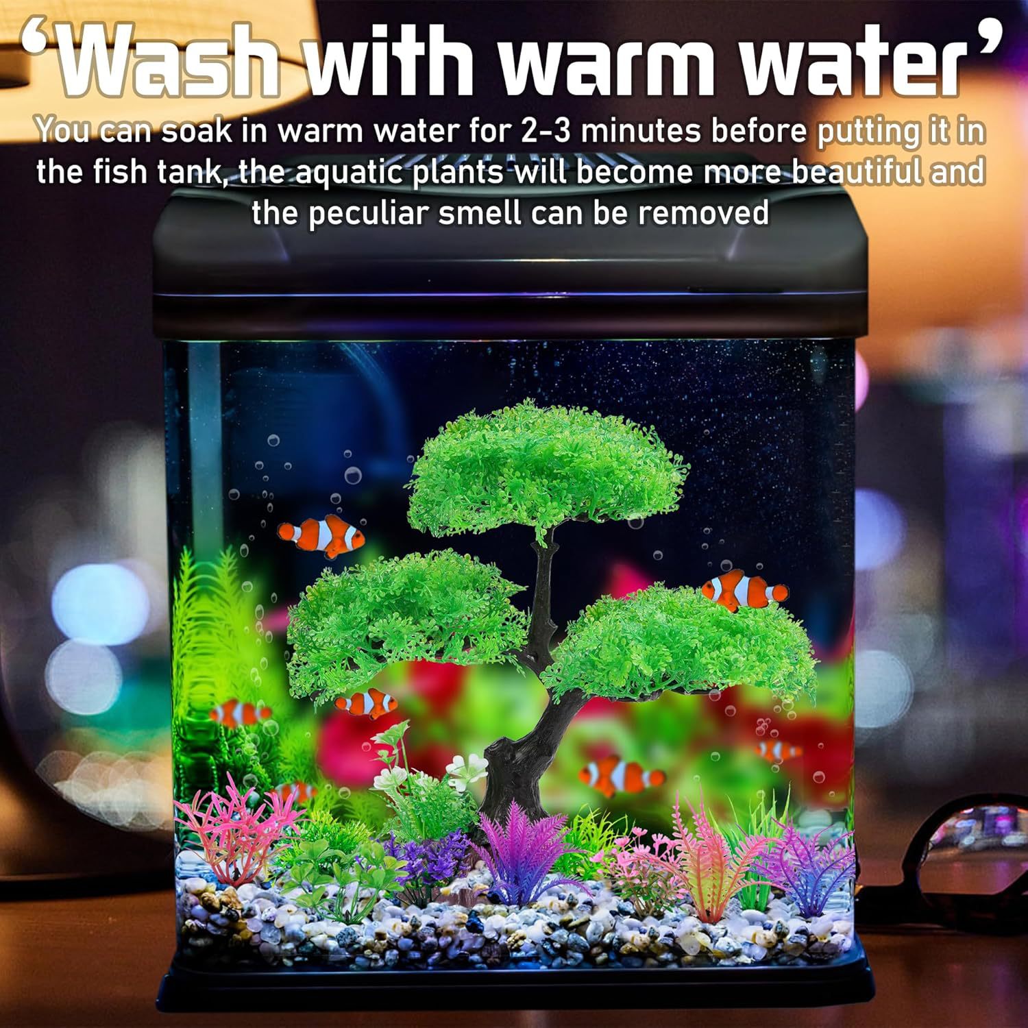 11/10個入り 水槽用人工プラスチック植物装飾セット 金魚 - Planted Aquarium For Goldfish のレビューと価格