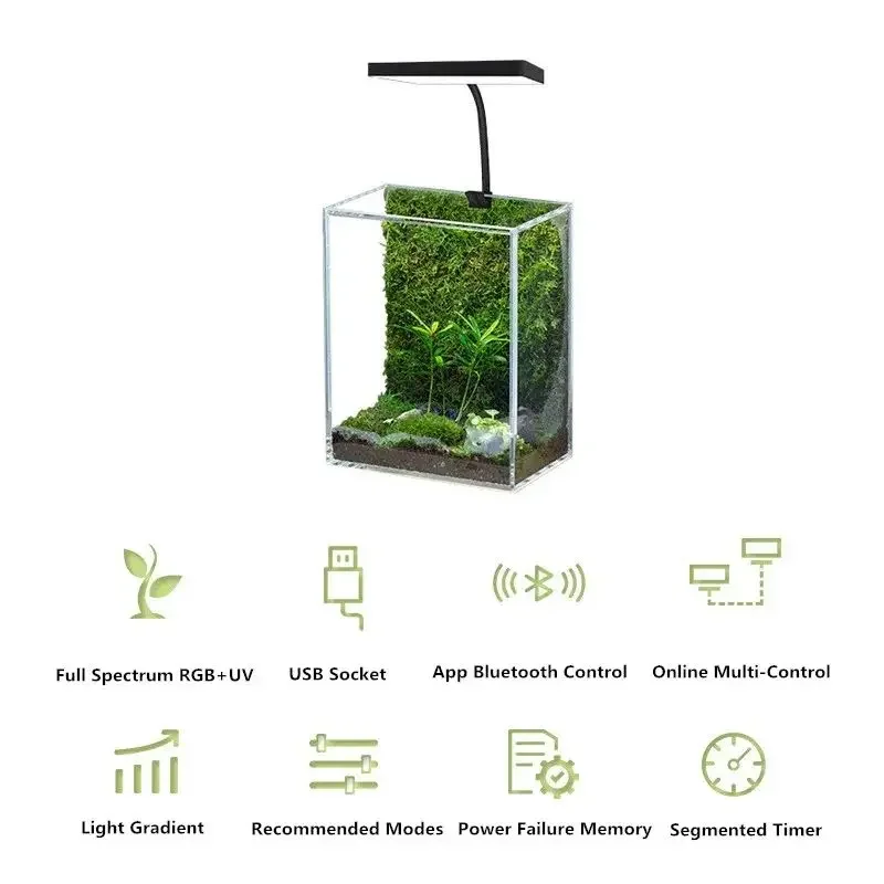 WEEK AQUA Mag Pro USBナノ水槽ライト 水 - Aquarium Plant Ornament のレビューと価格