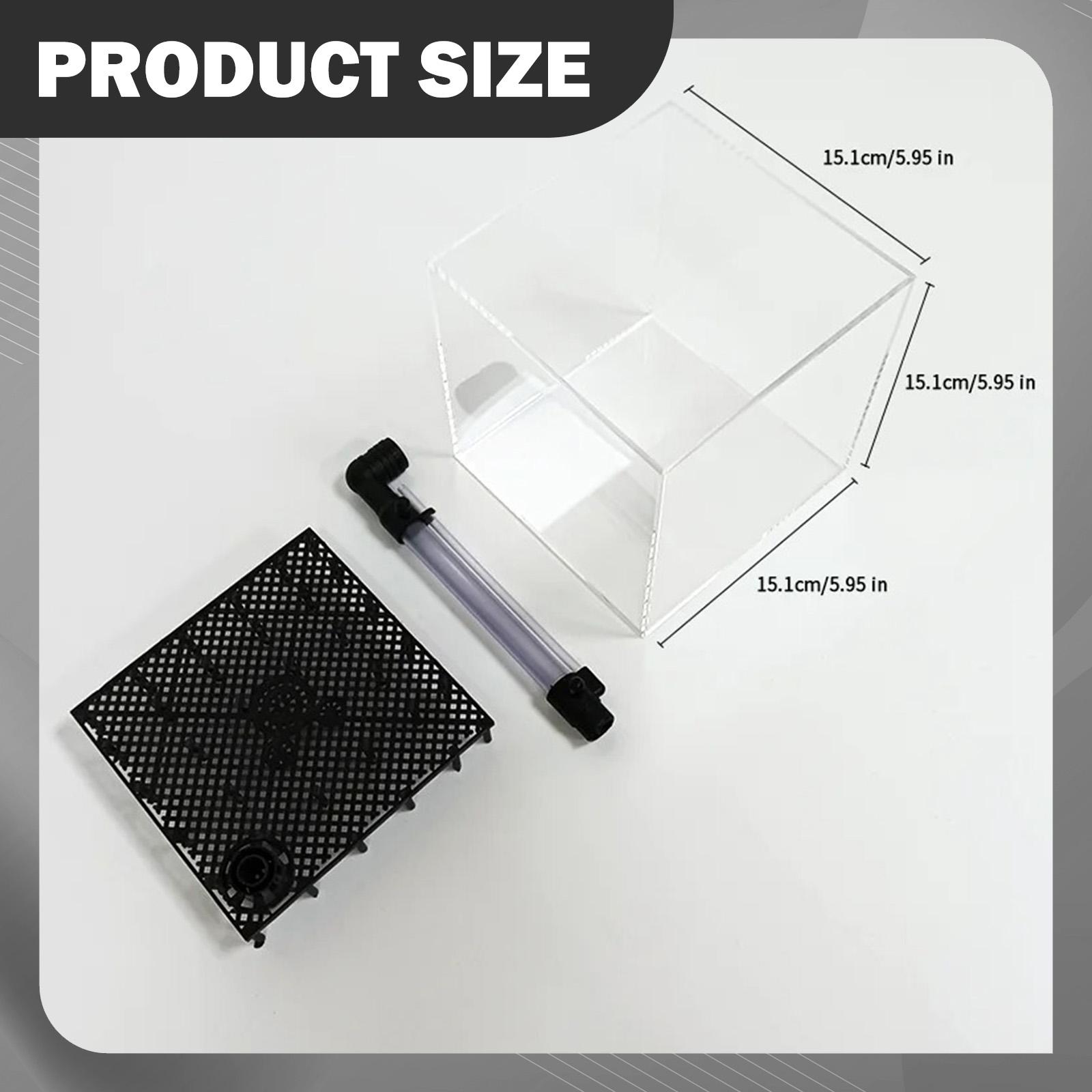 水槽フィルターボックス 正方形 透明アクリル製 アンダーグラ - Planted Aquarium Undergravel Filter のレビューと価格
