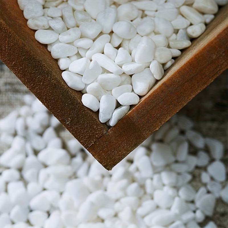 100/200gの白い装飾石 - 水槽、ガーデニング、DIY - Aquarium Sand White のレビューと価格