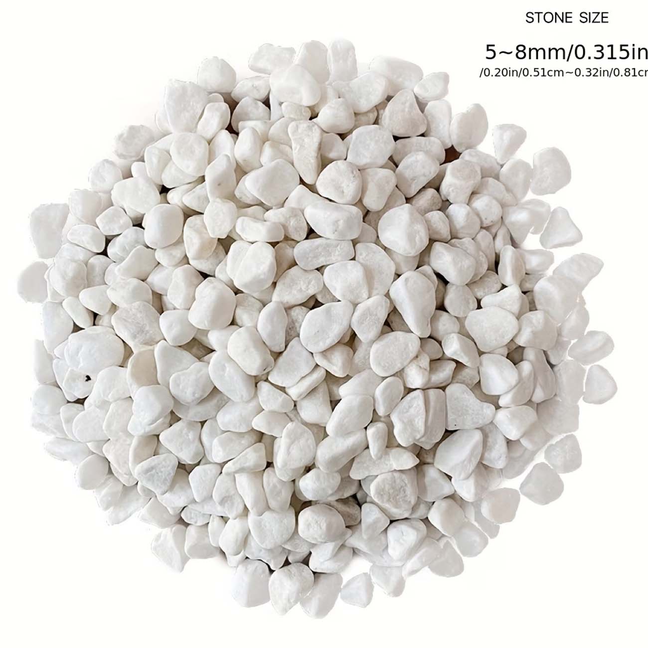 100/200gの白い装飾石 - 水槽、ガーデニング、DIY - Aquarium Sand White のレビューと価格