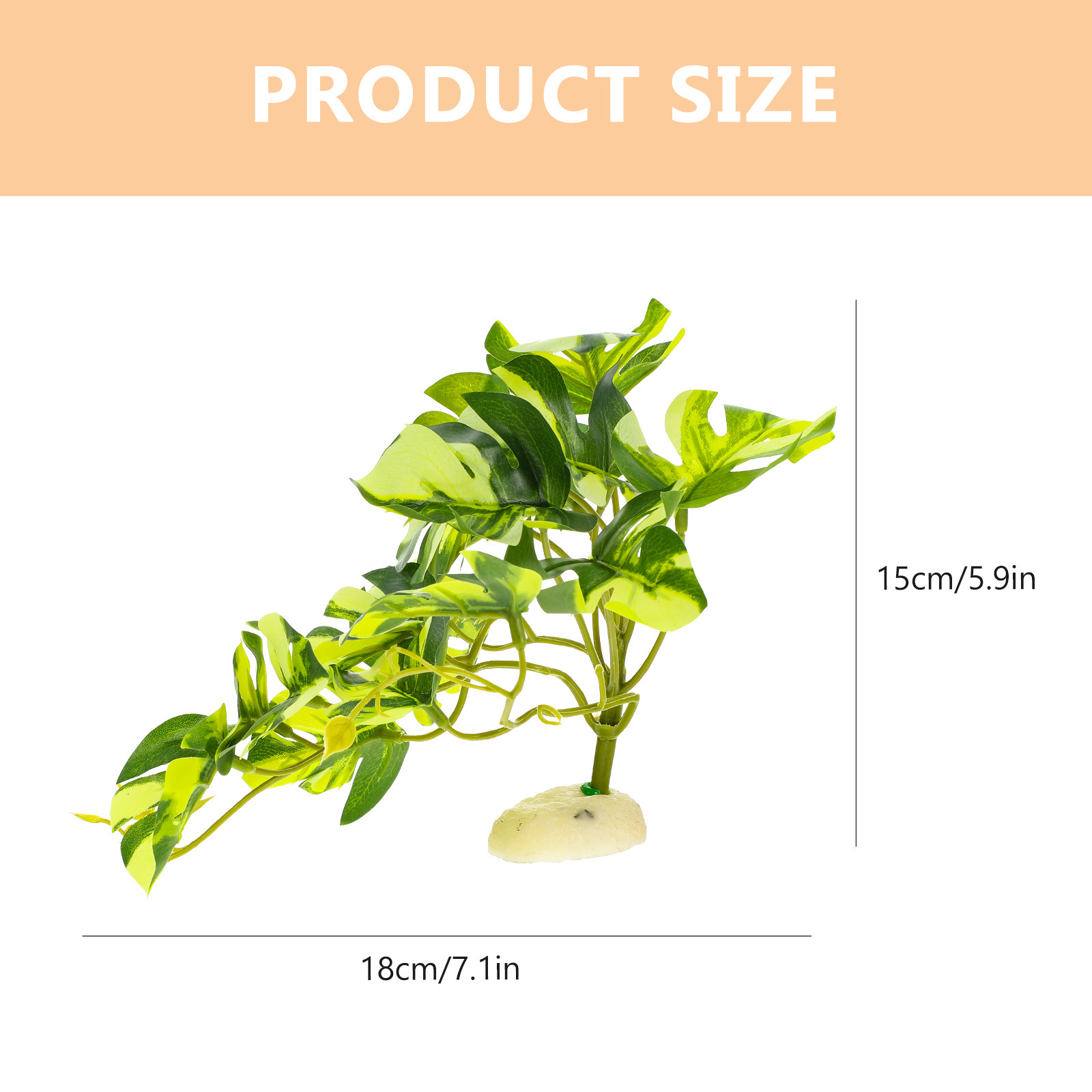 リアルな樹脂製爬虫類テラリウム植物シミュレーション水槽装飾品 - Aquarium Plant Ornament のレビューと価格