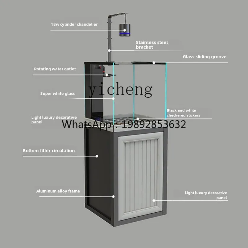 LYY スクエア水槽 底面フィルター 超白ガラス 水草水槽  - Planted Aquarium For Goldfish のレビューと価格