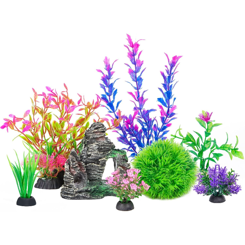 水槽人工植物ロックケーブベタフィッシュタンクデコレーションセ - Planted Aquarium For Goldfish のレビューと価格