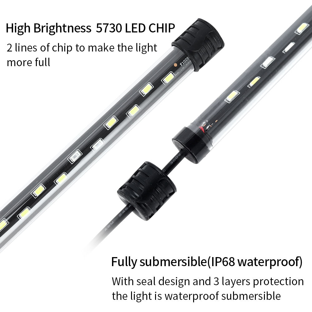 90-260V 水族館ライト LED 防水水槽クリップライト - Aquarium Plant Ornament のレビューと価格