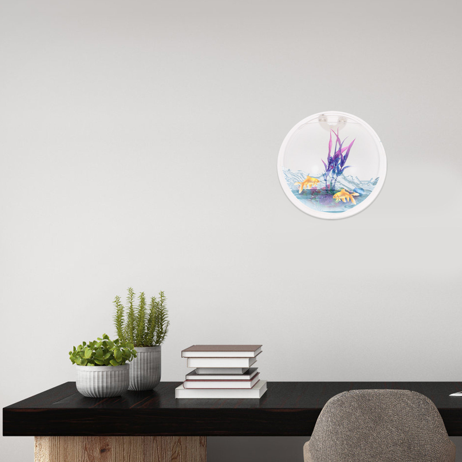 壁掛け式アクリル製水槽 透明 省スペース設計 ベタ、金魚、水 - Planted Aquarium For Goldfish のレビューと価格