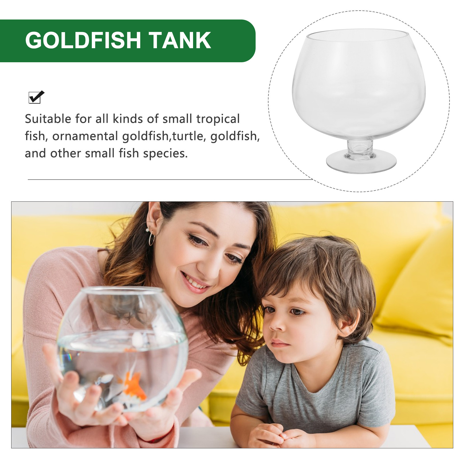 透明なペット用卓上水槽 多機能金魚・ベタ・小型植物用省スペー - Planted Aquarium For Goldfish のレビューと価格