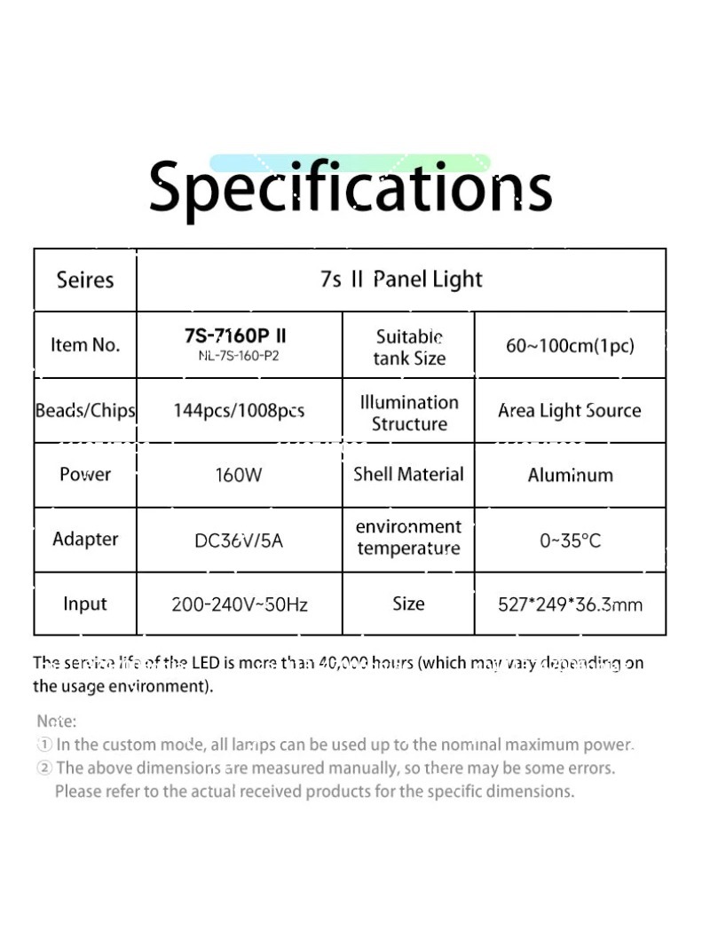 水槽用LEDライト 160W RGB フルスペクトル WIF - Aquarium Plant のレビューと価格